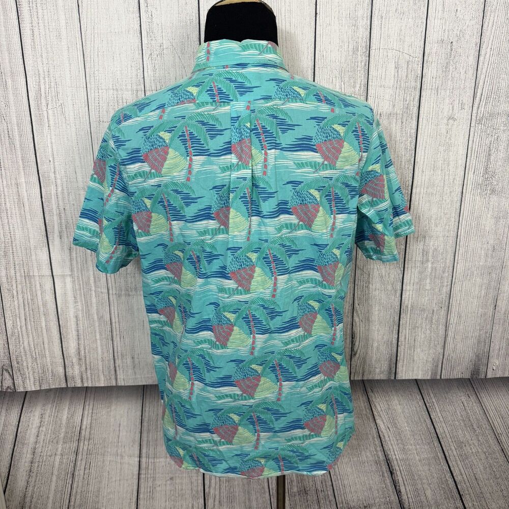 Vineyard Vines Men's Large Multicolor Slim Fit Cotton Hawaiian Murray Shirt - Picture 3 of 5